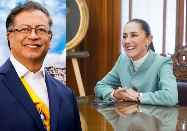 Gustavo Petro, presidente de Colombia, llega a México para reunión con Claudia Sheinbaum