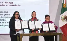 Claudia Sheinbaum firma leyes secundarias para la igualdad sustantiva y protección de las mujeres
