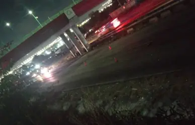 Colapsa autopista México-Querétaro por atropello de un hombre