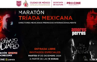 ¡Maratón de Cine en CDMX! Proyectan a Cuarón, Iñarritu y Del Toro en Metro Zapata