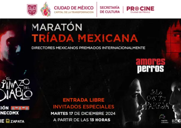 ¡Maratón de Cine en CDMX! Proyectan a Cuarón, Iñarritu y Del Toro en Metro Zapata