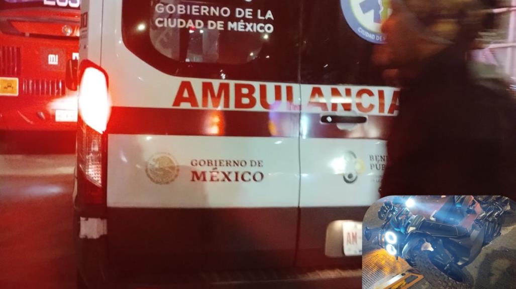 Muere mujer motociclista al derrapar en la Venustiano Carranza