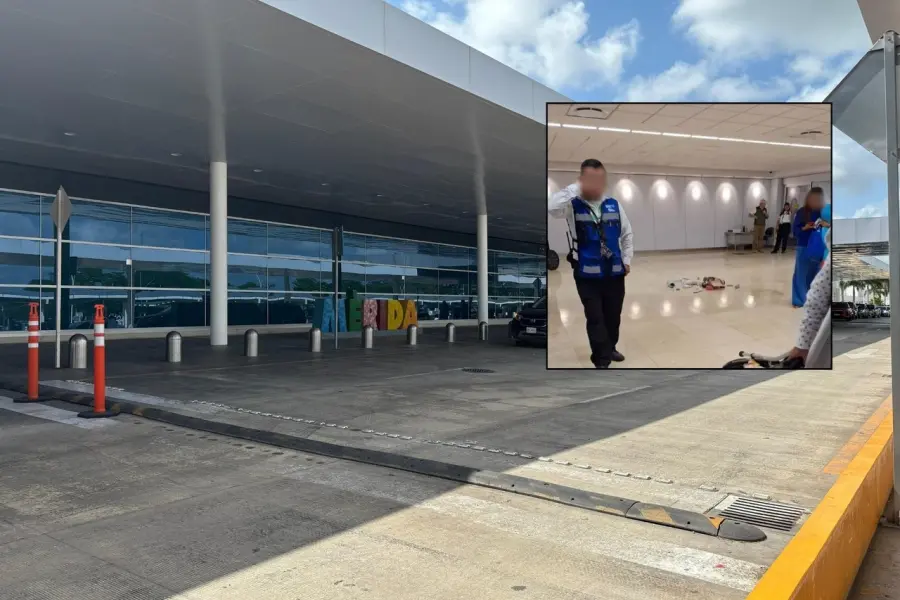 Intenta abordar por la zona de equipaje del Aeropuerto de Mérida tras perder su vuelo