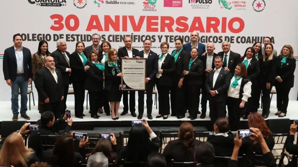 Manolo Jiménez destaca logros y futuro del Cecyte Coahuila en su 30 aniversario