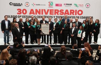 Manolo Jiménez destaca logros y futuro del Cecyte Coahuila en su 30 aniversario