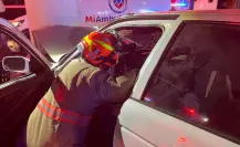 Noche de posada termina en un accidente vial en Apodaca (VIDEO)
