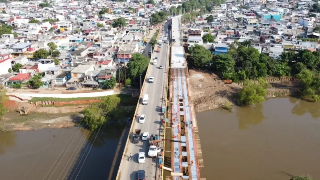 Así luce el nuevo puente que estrenará la ciudad de Villahermosa, Tabasco