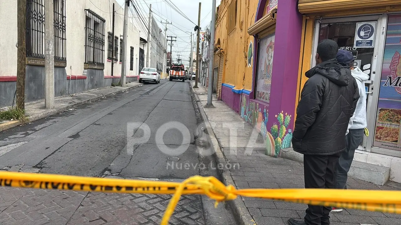 Zona donde el albañil murió acordonado por las autoridades. Foto: POSTA MX.