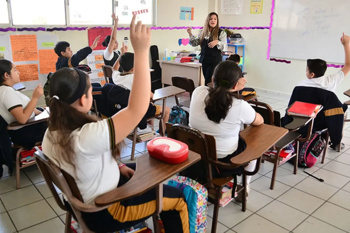 Niños a punto de salir de vacaciones de invierno. Foto: Gobierno de México