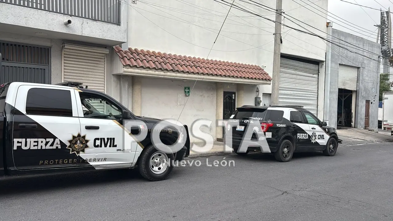 Zona asegurada por Fuerza Civil tras el asalto al negocio. Foto: POSTA MX.