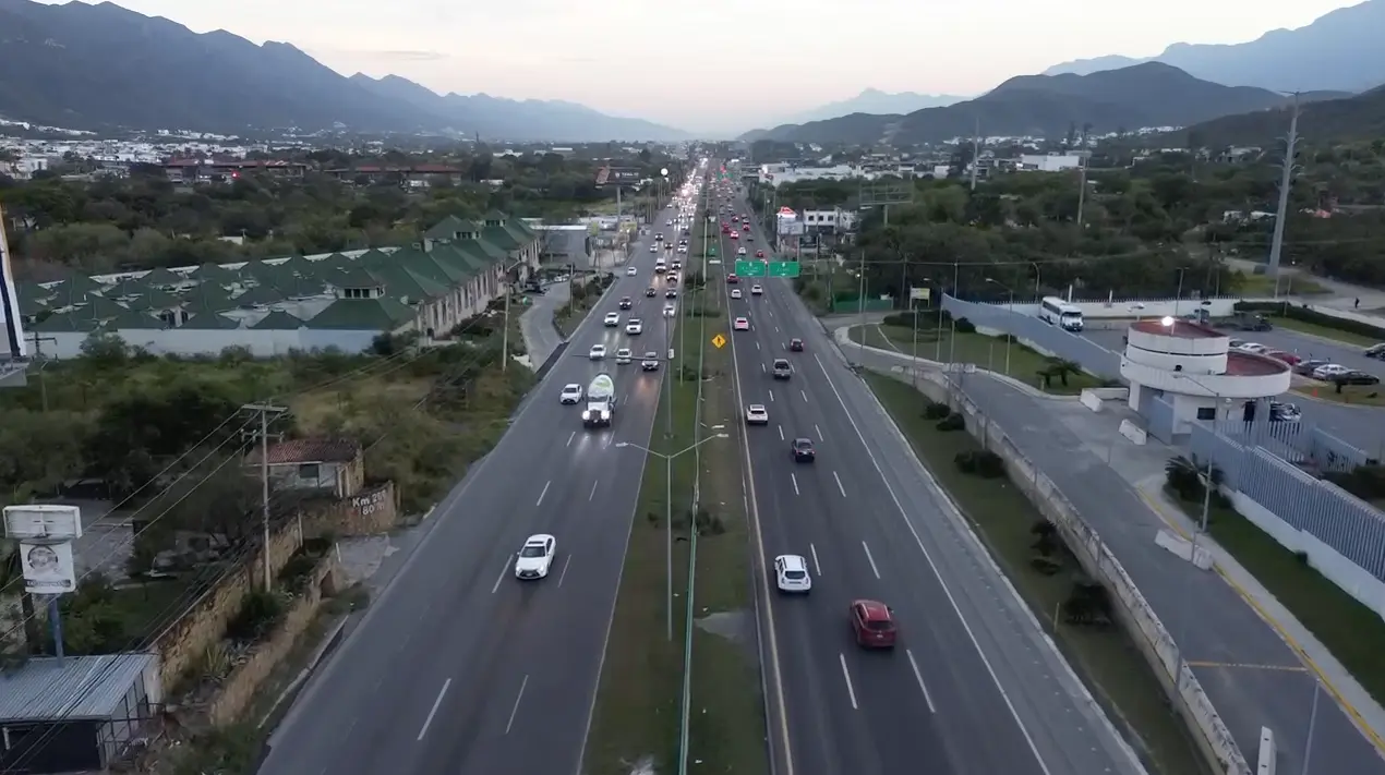 Carreteras de Nuevo León. Foto y video: Protección Civil Nuevo León