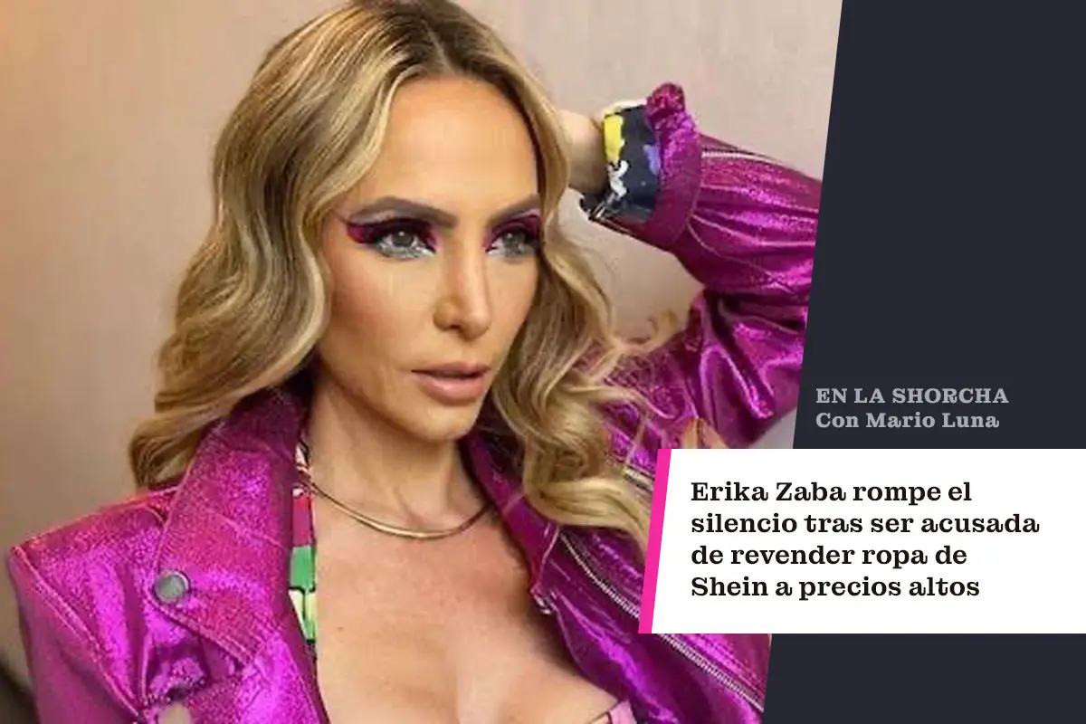 Erika Saba responde a las críticas sobre la venta de su linea de ropa en comparación con una marca comercial. / FOTO: Canva IG Erica Saba