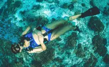La isla que es perfecta para hacer buceo y snorkel y queda en la bahía de La Paz
