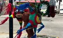 Bajas ventas de piñatas navideñas en el centro de Mérida Bajas ventas de piñatas navideñas en el centro de Mérida