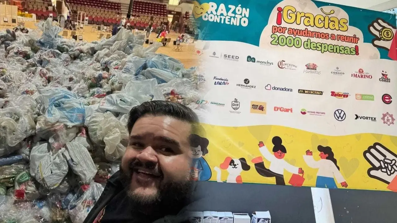 El influencer de Durango que reunió víveres de todo México para familias vulnerables