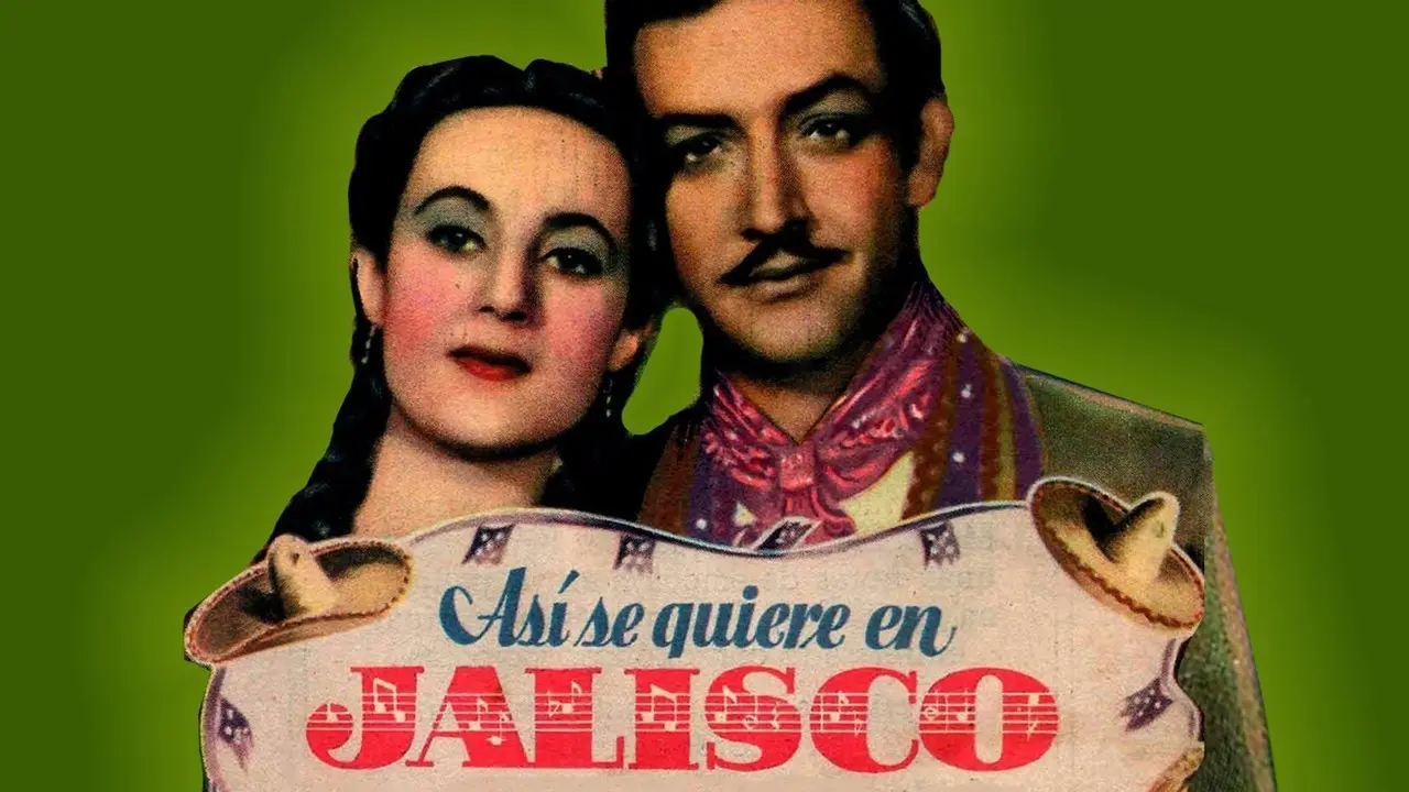 Jorge Negrete y María Elena Marqués fueron los protagonistas de ¡Así se quiere en Jalisco!. Foto: Producciones Grovas