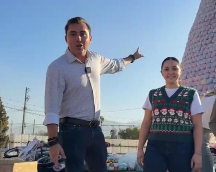 El alcalde cerró la jornada deseando una “Feliz Navidad” a todos los presentes y prometió seguir trabajando para mejorar la calidad de vida de las familias en García. Foto: Facebook.