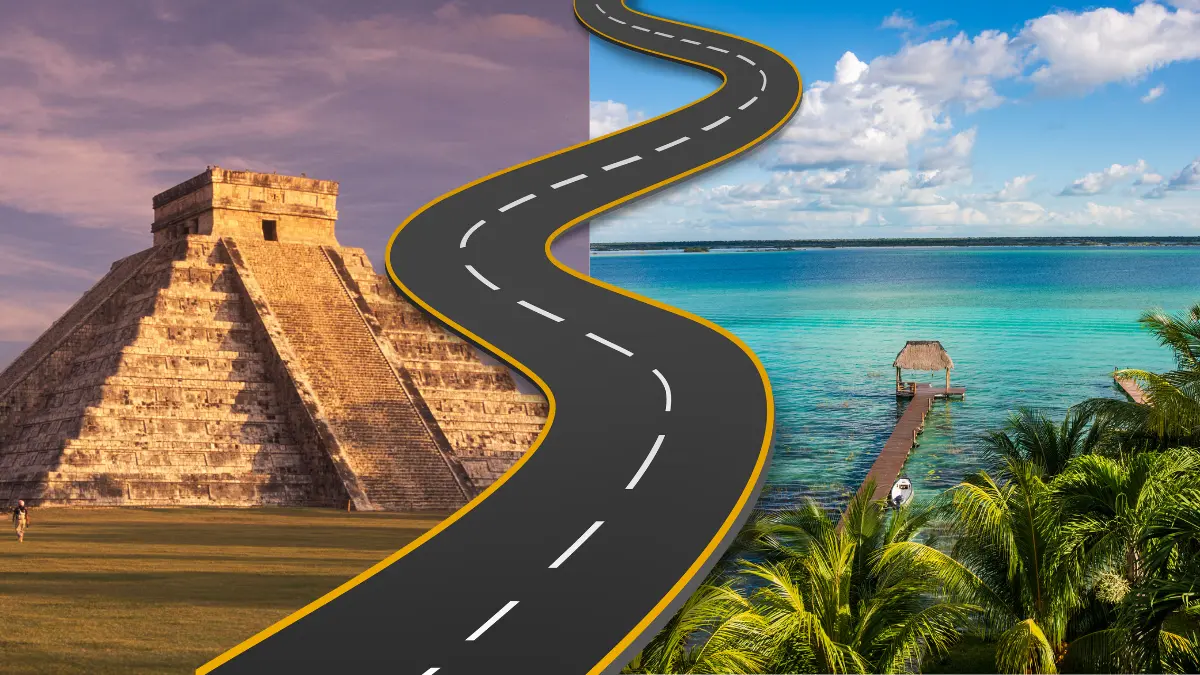 El viaje en carretera de Yucatán a Bacalar es de 4 horas y 30 minutos Foto: Canva