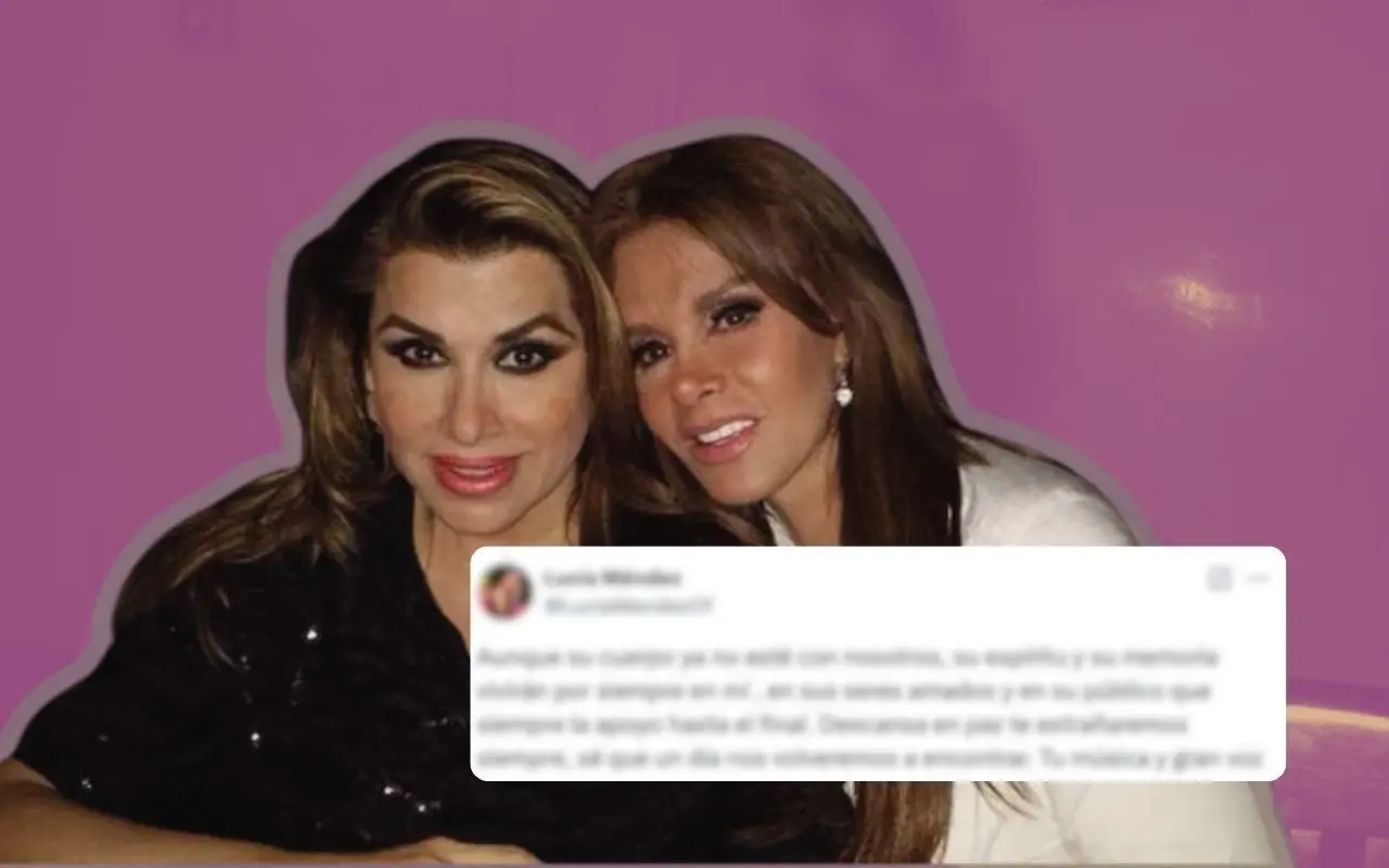 Lucia Mendéz publica un mensaje de despedida a su antigua amiga Dulce tras su fallecimiento. Foto: CANVA/X: @luciamendezof