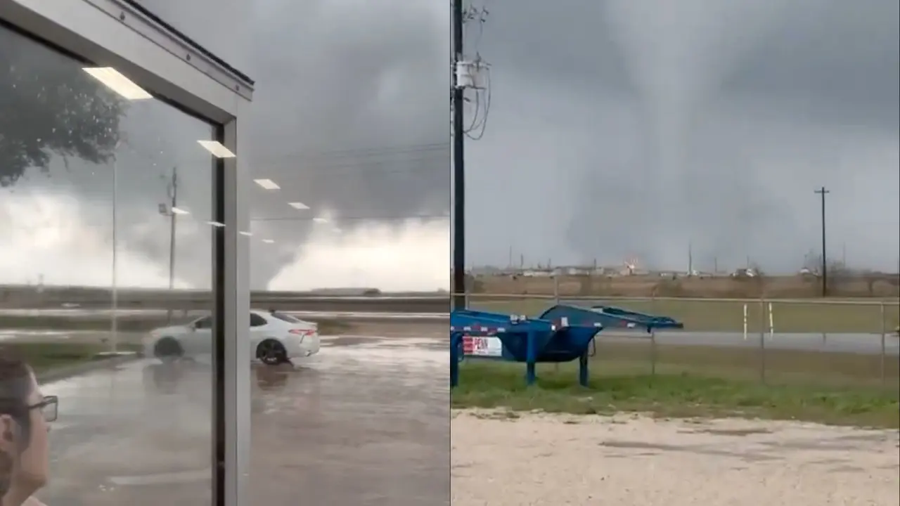 Texas en alerta por tornados y fuertes tormentas; se paralizan vuelos. Foto: POSTA México