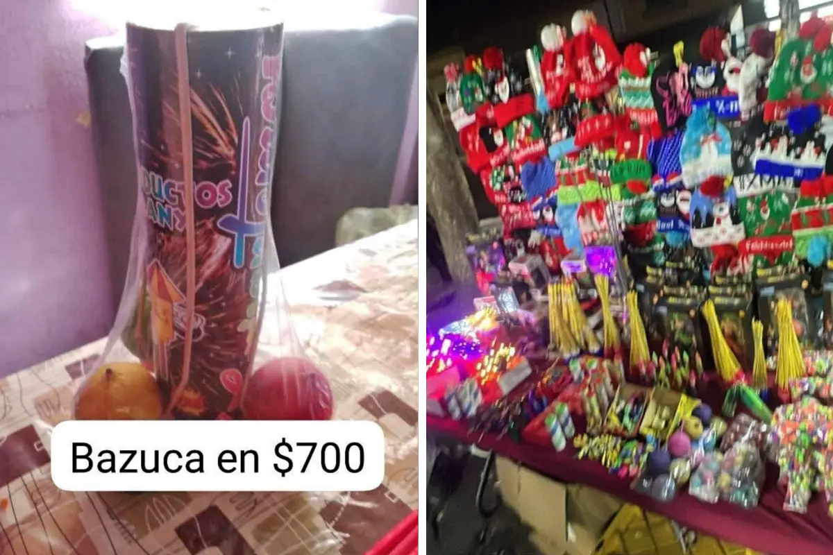 Decomisan pirotecnia en mercados de Saltillo. Fotos de Marketplace/El molino.