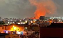 Incendio alarma a vecinos en Cuautitlán (VIDEO)