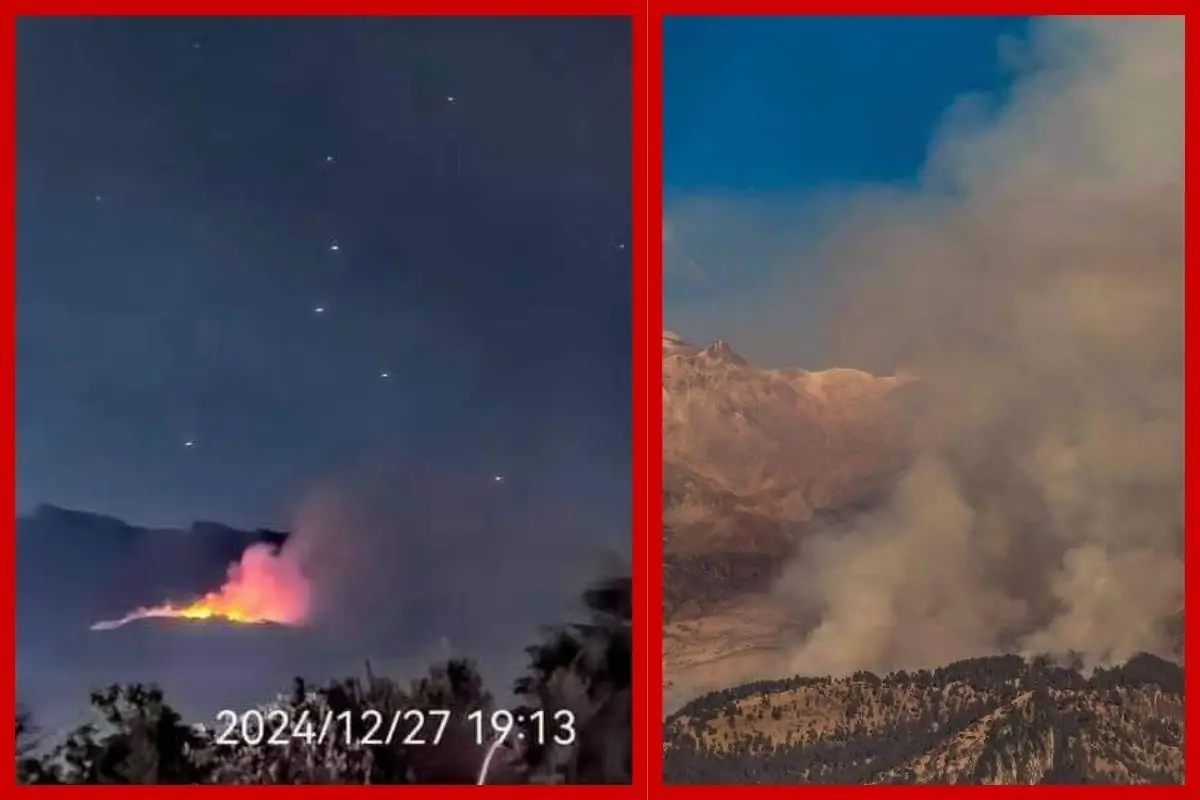 Reportes en redes sociales señalan que el incendio forestal inició el 27 de diciembre. Foto: FB Teziutlán al Día