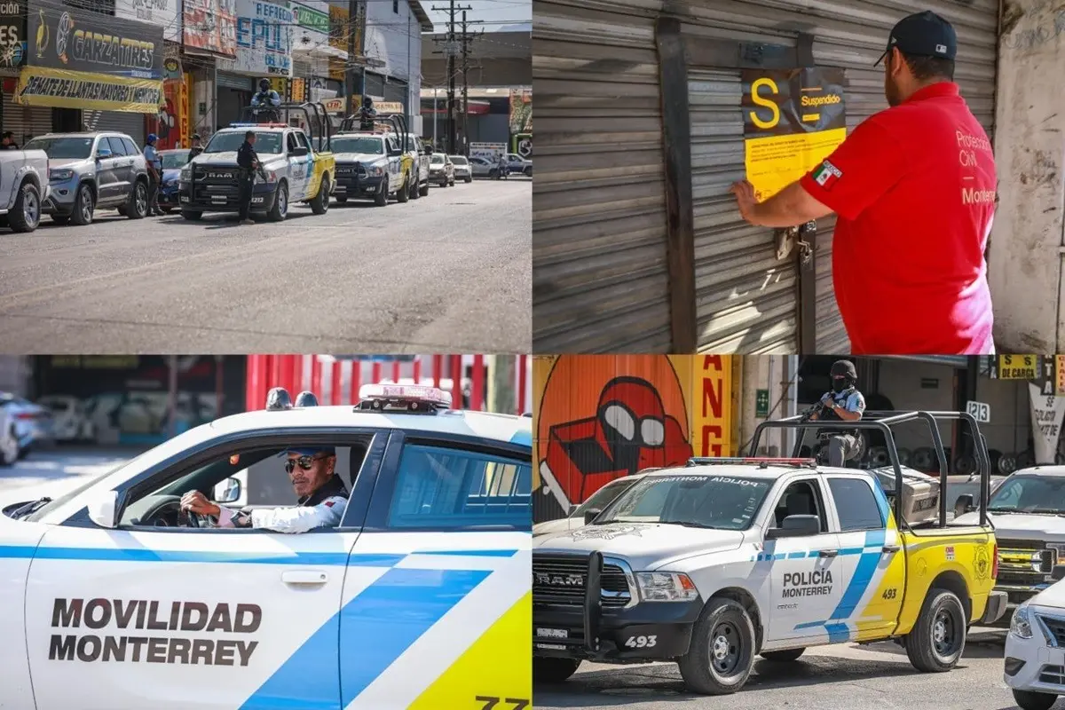 Clausuran negocios de autopartes en Pablo A de la Garza y detienen a 18