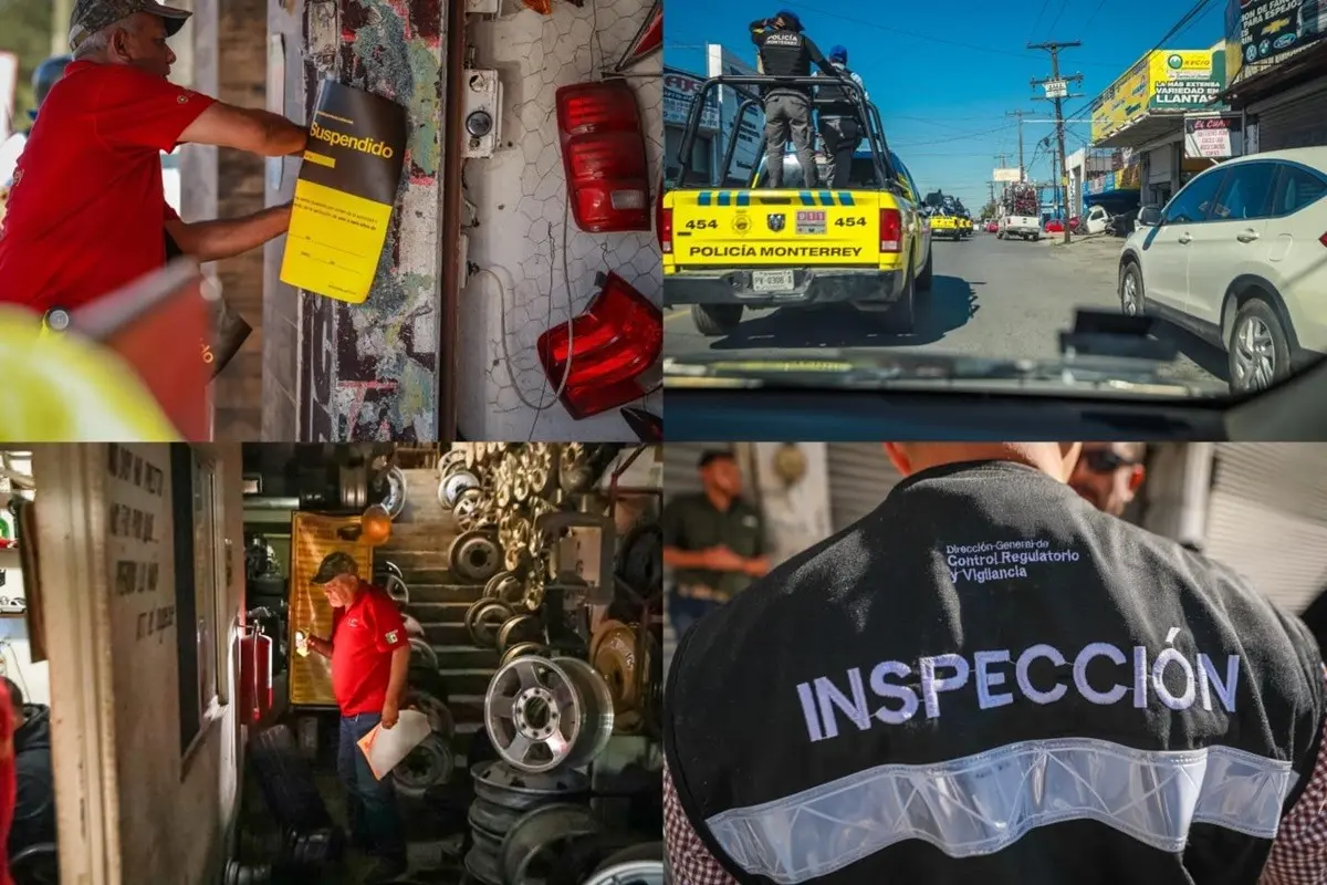 Clausuran negocios de autopartes en Pablo A de la Garza y detienen a 18