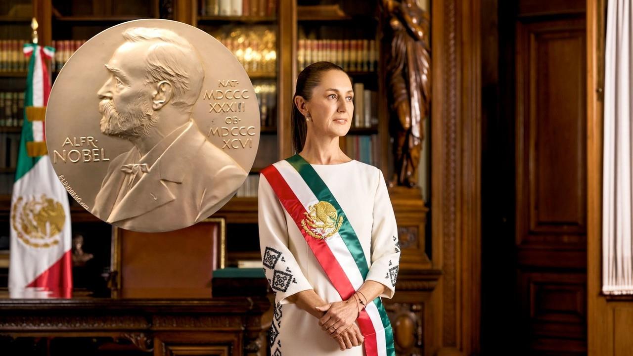 ¿Sabías que Claudia Sheinbaum tiene un Premio Nobel de la Paz? Foto: POSTA México