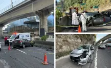 Fatal accidente en la México-Toluca; muere conductor al chocar contra muro