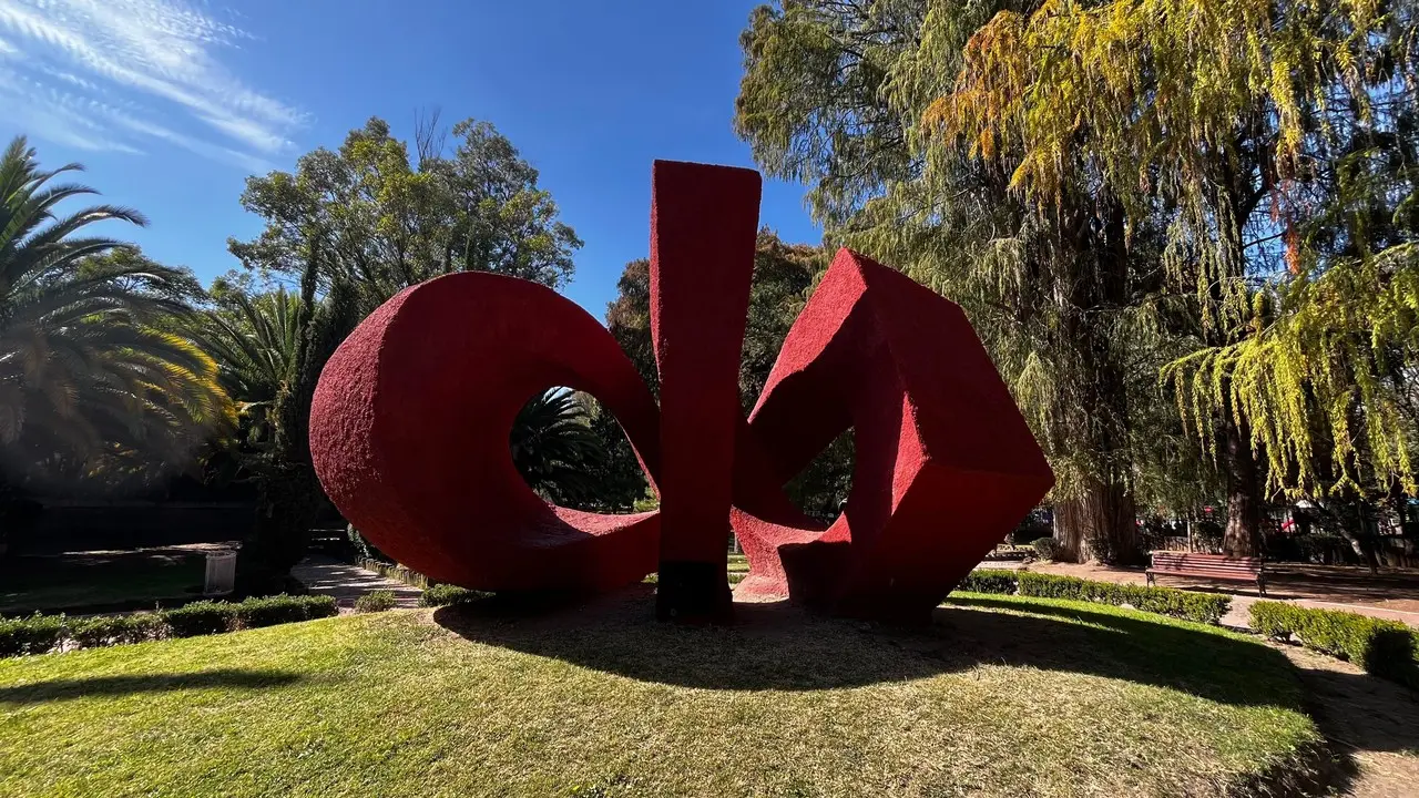 Monumento en el Parque Guadiana en honor a los 3 Durangos. Foto: Alejandro Ávila.