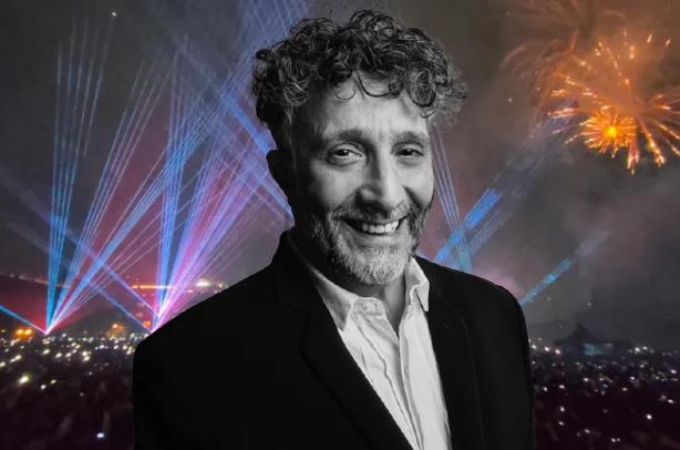 Fito Páez y zócalo capitalino Foto: Billboard y @CulturaCiudadMx edición en canva