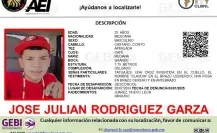 Solicita apoyo para localizar al joven José Julián Rodríguez Garza