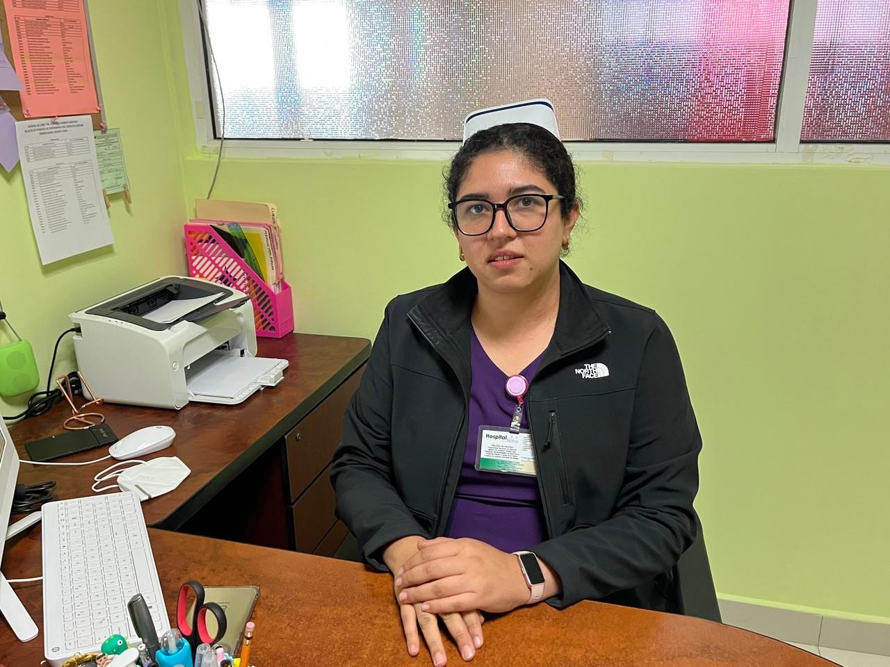 Griselda Montes trabaja en el Hospital Materno Infantil. (Fotografía: Leslie Delgado)