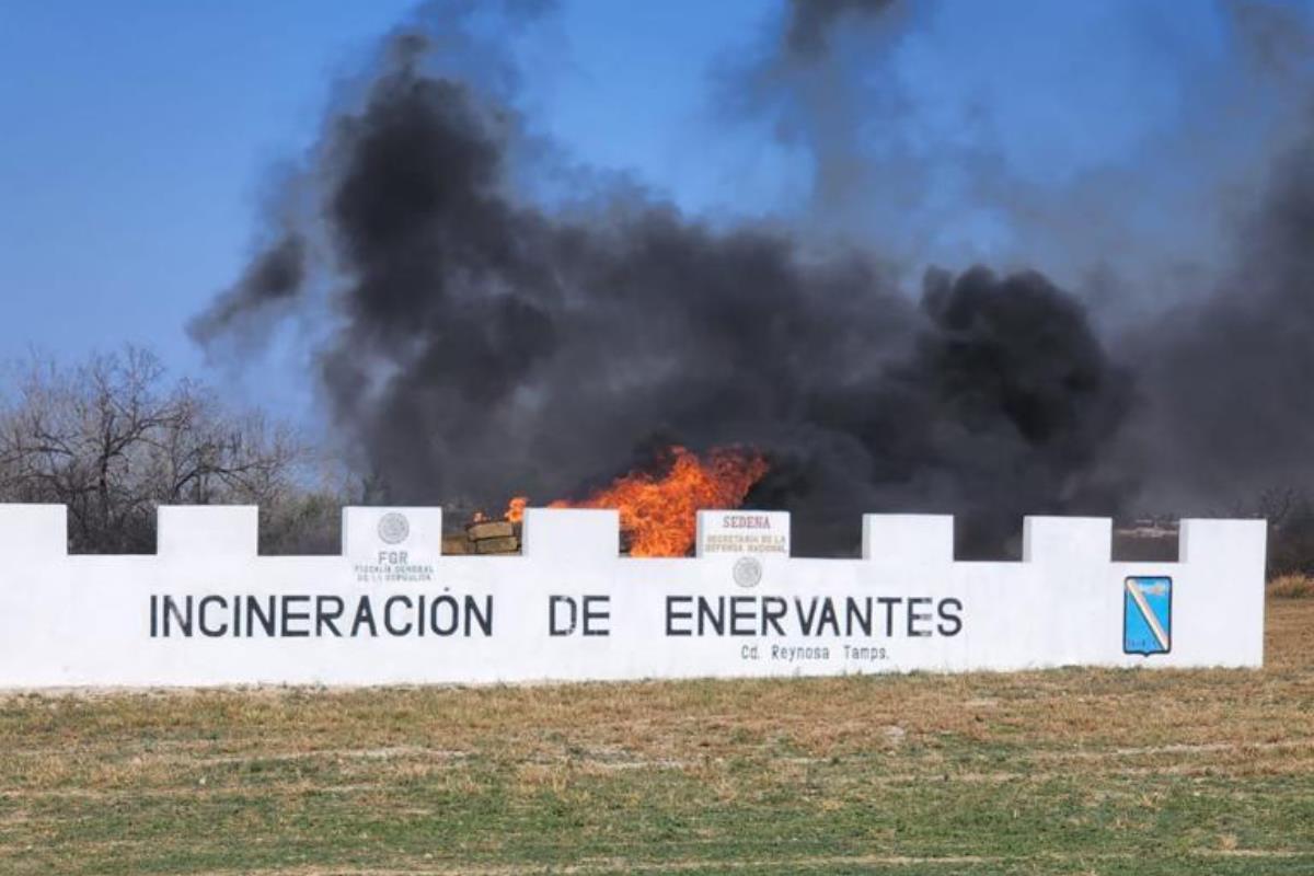 Imagen ilustrativa de un sitio de incineración de narcóticos por parte de autoridades federales. Foto: Carlos García