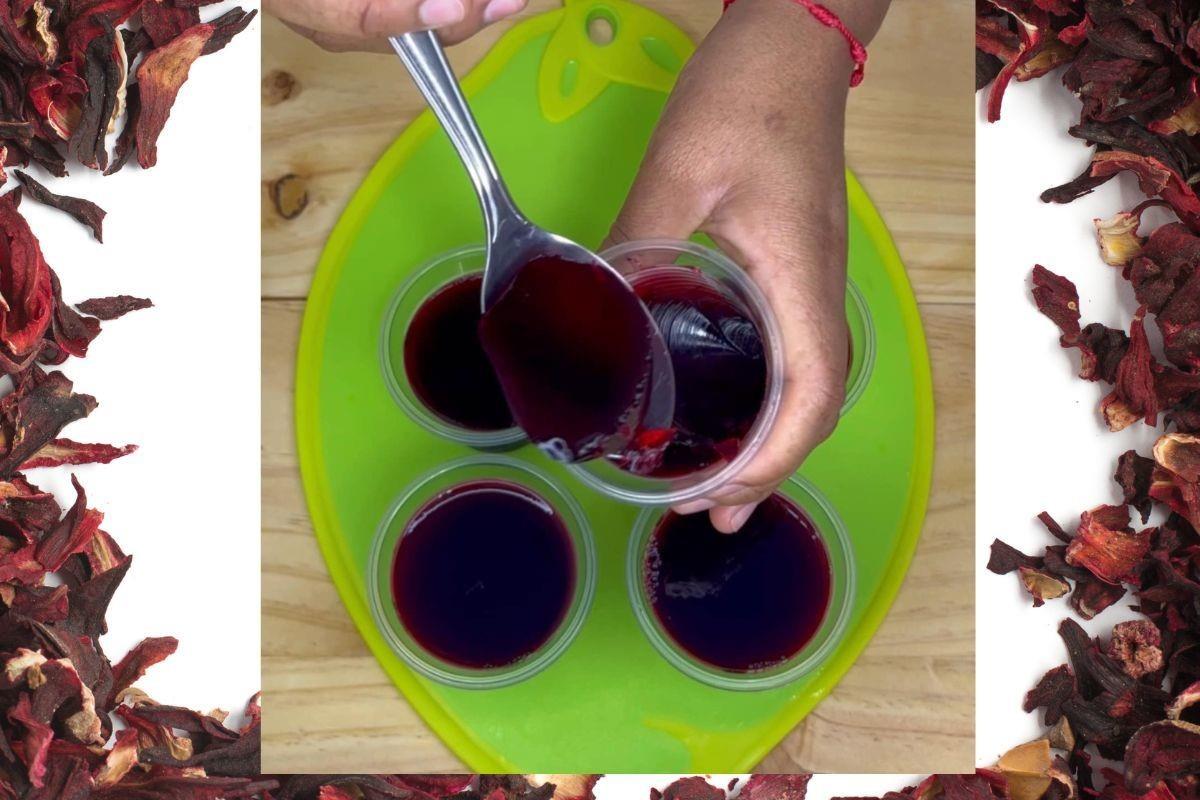 La gelatina de flor de jamaica es uno de los alimentos preferidos para incluirse en las dietas. Foto: Canva/ FB Arte en la cocina