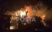 Incendio en tejabán de García, cobra la vida de un hombre