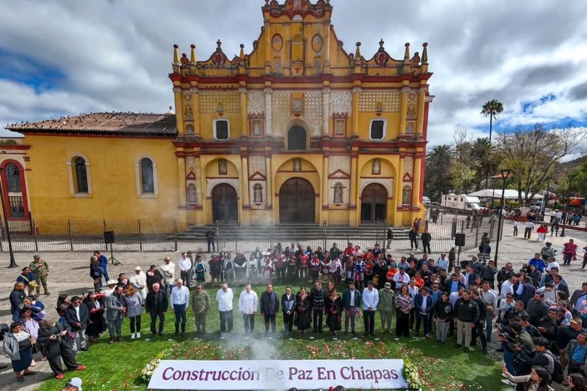 Jornadas de Construcción de Paz en Chiapas Foto: X(Twitter) @rosaicela_