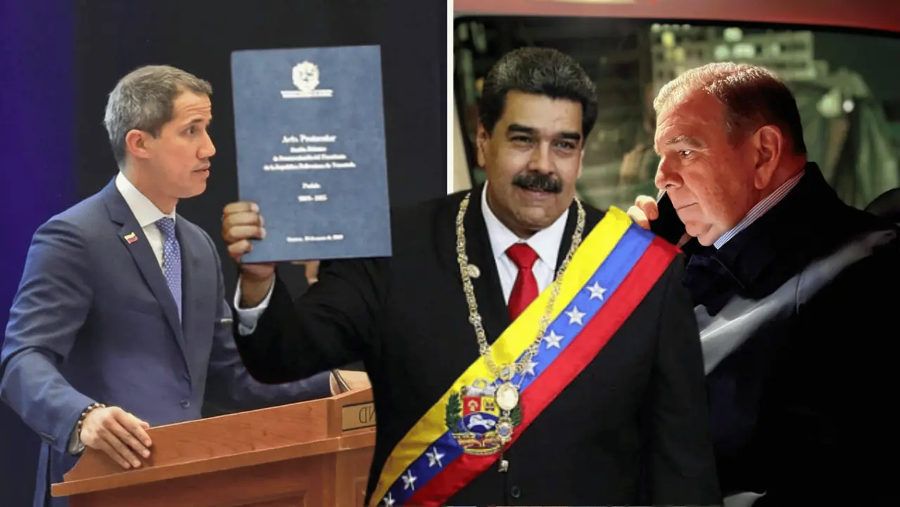 Nicolás Maduro y las crisis de Venezuela por sus triunfos. Foto: Wikipedia | X - Juan Guaidó - Edmundo González.