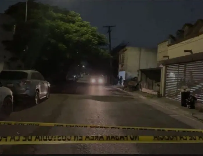 Zona donde ocurrió el incendio en San Nicolás de los Garza donde murió la mujer. Foto: Protección Civil de San Nicolás.