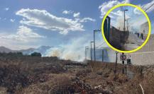 ¡Cuidado con el fuego! Incendio en pastizales alerta a Tecámac |VIDEO