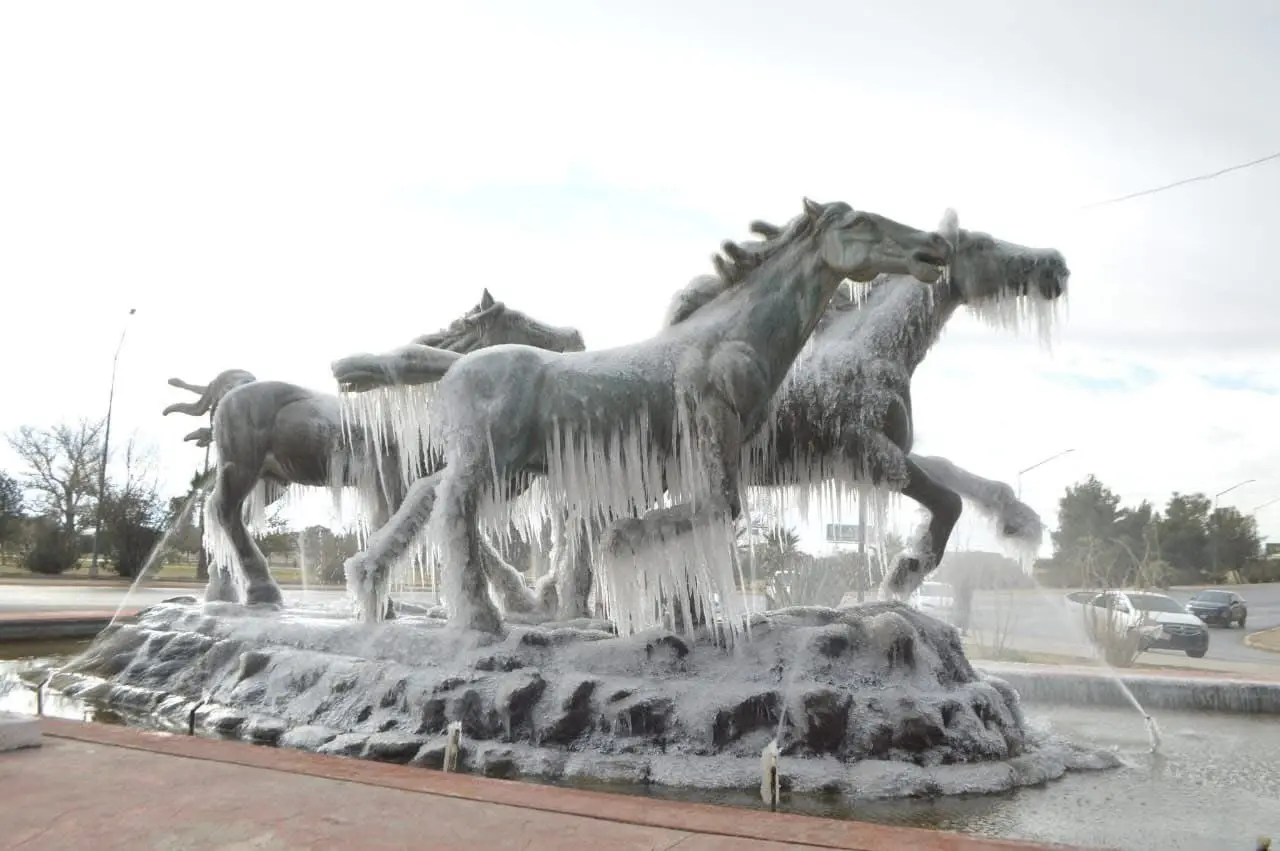 Nevada en Chihuahua. Foto: Coordinación Estatal de Protección Civil Chihuahua