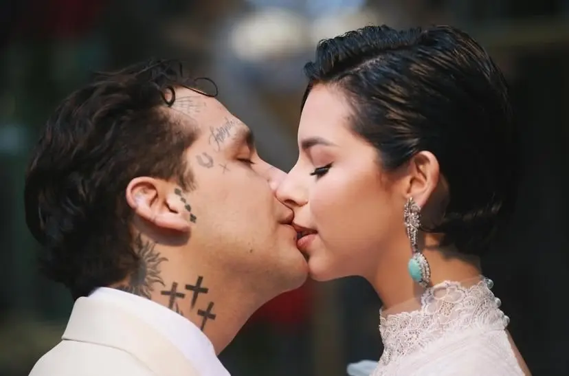 Christian Nodal y Ángela Aguilar se casaron en junio del 2024 por la vía civil. Foto. Instagram @angela_aguilar_.