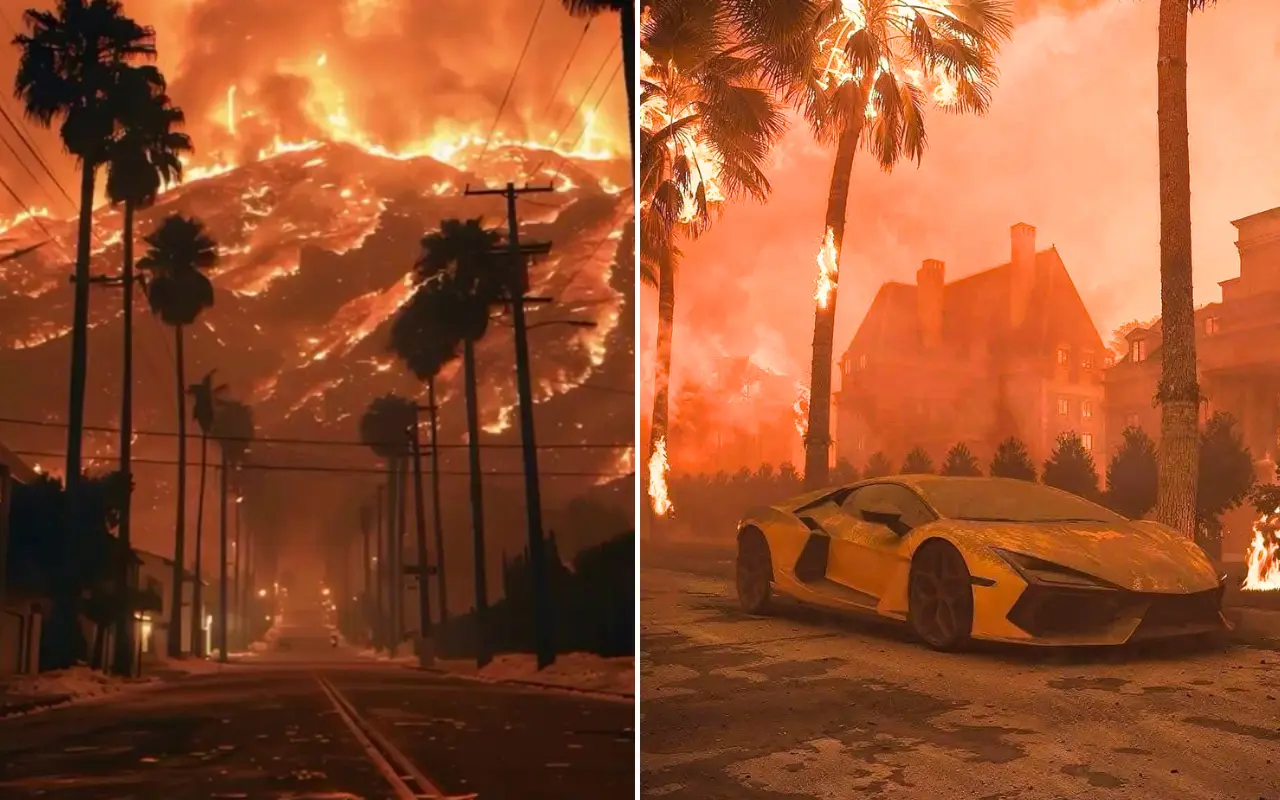 Incendios en Los Ángeles causan 11 muertos y 13 desaparecidos; autoridades continúan buscando a las víctimas. Foto: X @dejanirasilveir