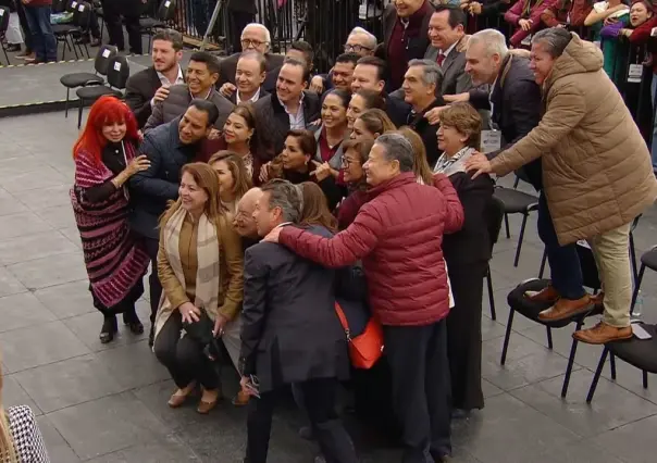 Estos son los políticos presentes en el informe de 100 días de Claudia Sheinbaum