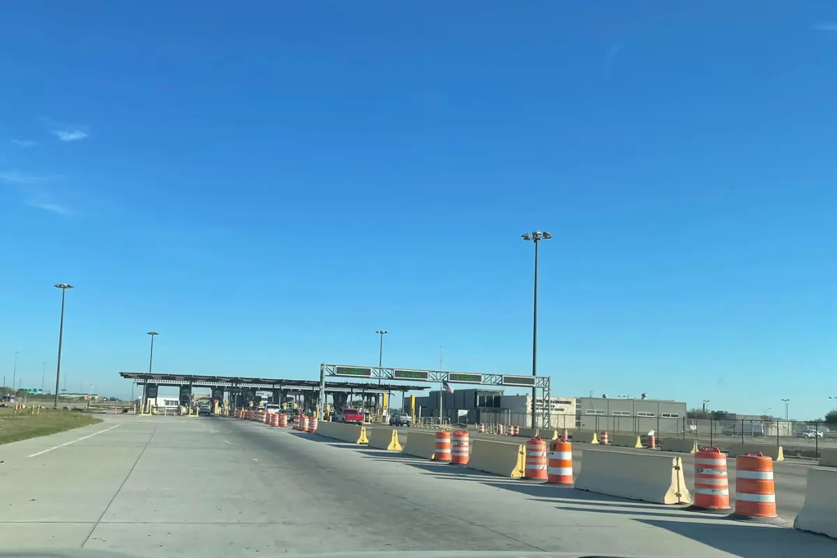 Poco tráfico en los puentes Internacionales Fronterizos de Tamaulipas. Foto: redes sociales