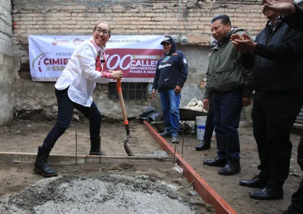 Arranca en Ecatepec el programa Cimientos de Esperanza para pavimentar 100 calles