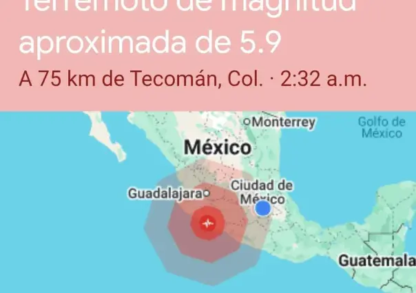 Sismo de 6.1 en Michoacán, activa alerta sísmica y se percibe en Edomex