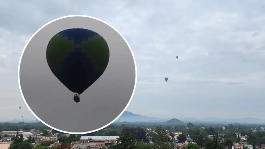 VIDEO | Cae globo areostático en Edomex y 2 extranjeros resultan heridos